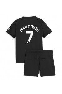 Manchester City Omar Marmoush #7 Babyklær Borte Fotballdrakt til barn 2025-26 Korte ermer (+ Korte bukser)